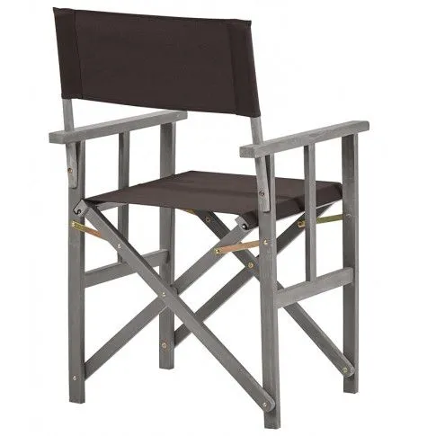 Szczegółowe zdjęcie nr 5 produktu Krzesło reżyserskie ogrodowe Santi - czarne