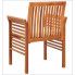 Szczegółowe zdjęcie nr 5 produktu Krzesło ogrodowe z drewna akacji Kioto - biel