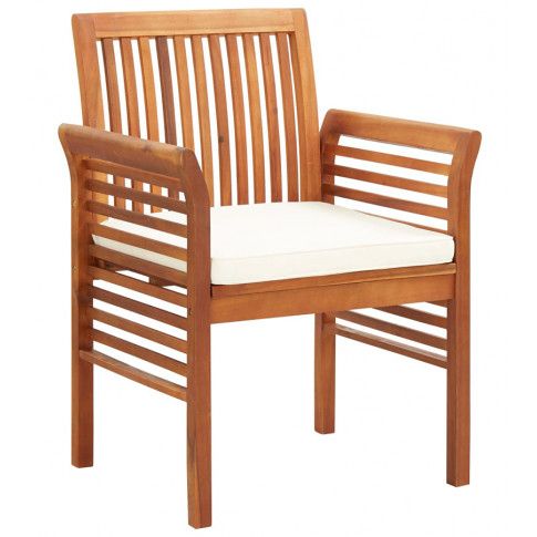 Zdjęcie produktu Krzesło ogrodowe z drewna akacji Kioto - biel.