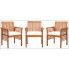 Zdjęcie krzesła drewniane z poduszką na taras Kioto 3X - sklep Edinos.pl