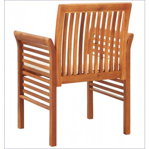 Szczegółowe zdjęcie nr 7 produktu Krzesła ogrodowe akacjowe Kioto 3X - 3szt