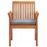 Szczegółowe zdjęcie nr 6 produktu Krzesło drewniane z poduszką Kioto - popiel