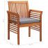 Szczegółowe zdjęcie nr 8 produktu Krzesło drewniane z poduszką Kioto - popiel