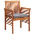 Zdjęcie produktu Krzesło drewniane z poduszką Kioto - popiel.