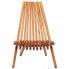Fotografia Drewniane krzesło ogrodowe Derek 2X - brązowe z kategorii Krzesła i fotele balkonowe