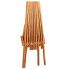 Szczegółowe zdjęcie nr 6 produktu Drewniane krzesło ogrodowe Derek 2X - brązowe