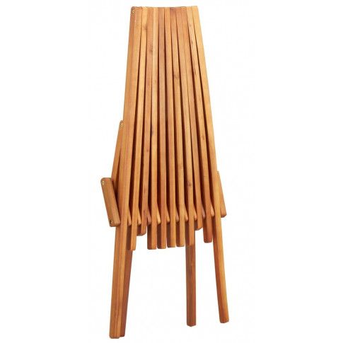 Szczegółowe zdjęcie nr 6 produktu Drewniane krzesło ogrodowe Derek 2X - brązowe