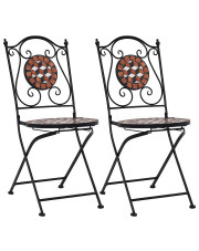 Zestaw mozaikowych krzeseł ogrodowych - Thea w sklepie Edinos.pl