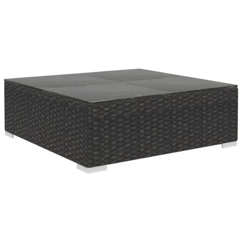 Szczegółowe zdjęcie nr 6 produktu vidaXL 9-cz. zestaw mebli do ogrodu, poduszki, rattan PE, czarny