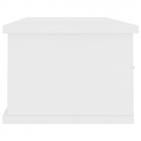 Szczegółowe zdjęcie nr 6 produktu Półka ścienna z szufladami Toss 3X - biała