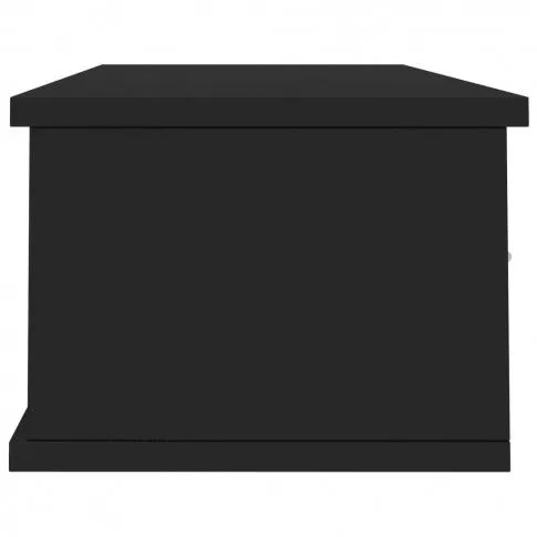 Szczegółowe zdjęcie nr 6 produktu Półka ścienna z szufladami Toss 3X - czarny połysk