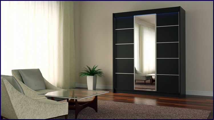 Szafa przesuwna z lustrem Ovos 4X