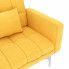 Żółta rozkładana kanapa z poduszkami Harris