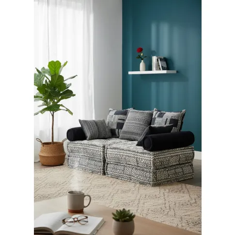 Dwuosobowa szara sofa modułowa   Montanex 2D