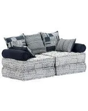 Dwuosobowa szara sofa modułowa - Demri 2D w sklepie Edinos.pl