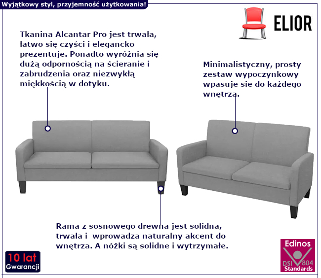 Zestaw wypoczynkowy Cezir