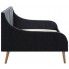 Szczegółowe zdjęcie nr 4 produktu Ciemnoszara sofa z materacem - Fremen