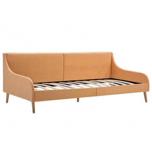 Szczegółowe zdjęcie nr 5 produktu Pomarańczowa sofa z materacem - Fremen