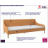 Fotografia Pomarańczowa sofa z materacem - Fremen z kategorii Kanapy i sofy