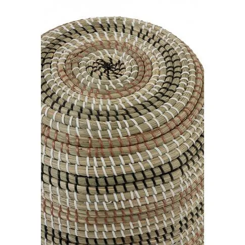 Zdjęcie okrągła pufa Giano naturalna z juty brązowa | Edinos.pl