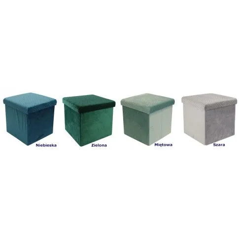 Zdjęcie otwierana pufa Trandor szara pikowana modna | Edinos.pl