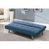 Szczegółowe zdjęcie nr 6 produktu Pikowana sofa rozkładana Klara - niebieska
