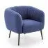 Zdjęcie produktu Fotel klubowy muszelka Hansi - niebieski.