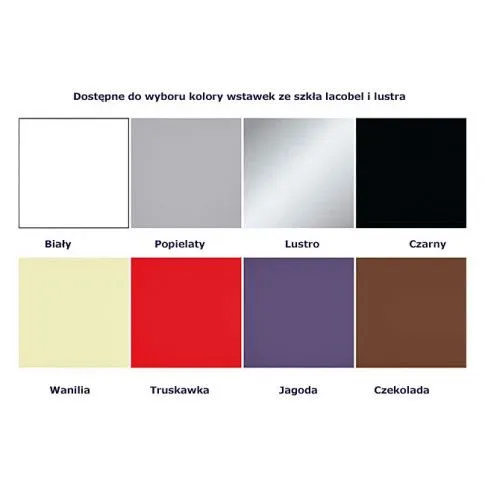 Szczegółowe zdjęcie nr 6 produktu Szafa przesuwna Bexi 2X- biała lacobel