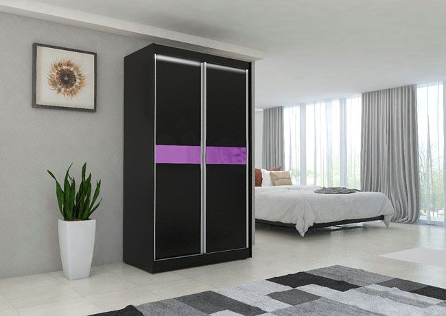 Produkt Szafa przesuwna Bexi 2X- czarna lacobel