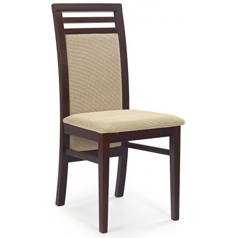 Zdjęcie produktu Krzesło drewniane Clark - ciemny orzech.
