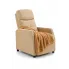 Zdjęcie produktu Beżowy rozkładany fotel wypoczynkowy - Erto.