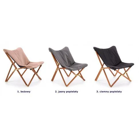 Szczegółowe zdjęcie nr 7 produktu Wypoczynkowy fotel składany Morris - ciemny popiel