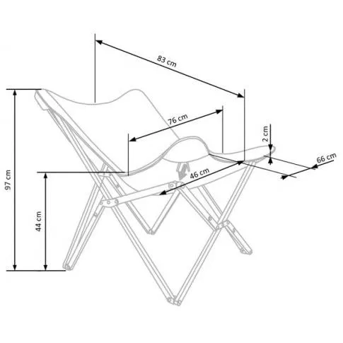 Szczegółowe zdjęcie nr 8 produktu Wypoczynkowy fotel składany Morris - ciemny popiel