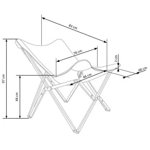 Szczegółowe zdjęcie nr 8 produktu Wypoczynkowy fotel składany Kasan - jasny popiel