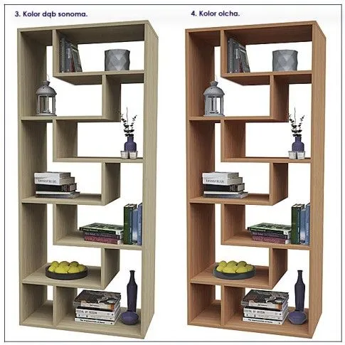 Szczegółowe zdjęcie nr 4 produktu Regał Maleo Apollo - wenge + biały