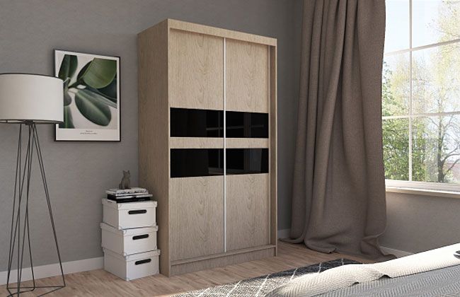 Produkt Szafa przesuwna Geran - dąb sonoma lacobel - zdjęcie numer 2