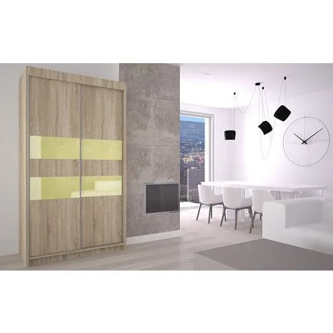 Szczegółowe zdjęcie nr 6 produktu Szafa przesuwna Geran 2X - czarny lacobel