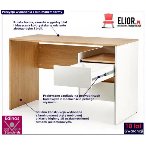 Szczegółowe zdjęcie nr 4 produktu Nowoczesne biurko Fenick 2X