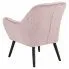 Zdjęcie welurowy fotel Halu różowy designerski | Edinos.pl