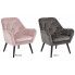 Szczegółowe zdjęcie nr 4 produktu Welurowy fotel wypoczynkowy Murio - różowy