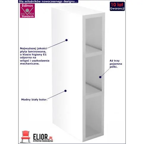 Fotografia Kuchenna szafka górna Vokres 17X - biała z kategorii Kuchnia i jadalnia