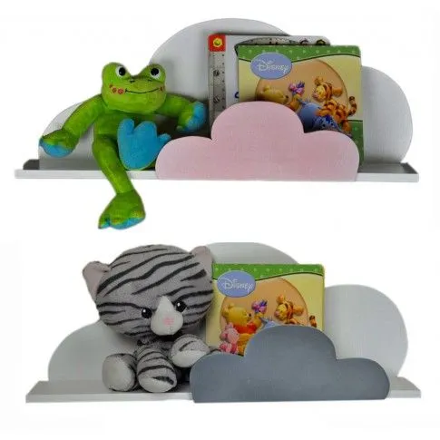 Zdjęcie produktu Dziecięca półka ścienna chmurka Delkis - 10 kolorów.