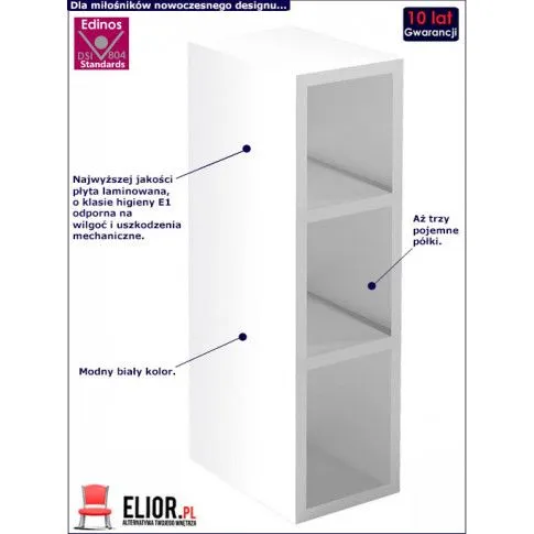 Fotografia Kuchenna szafka górna Vokres 18X - biała z kategorii Szafki kuchenne