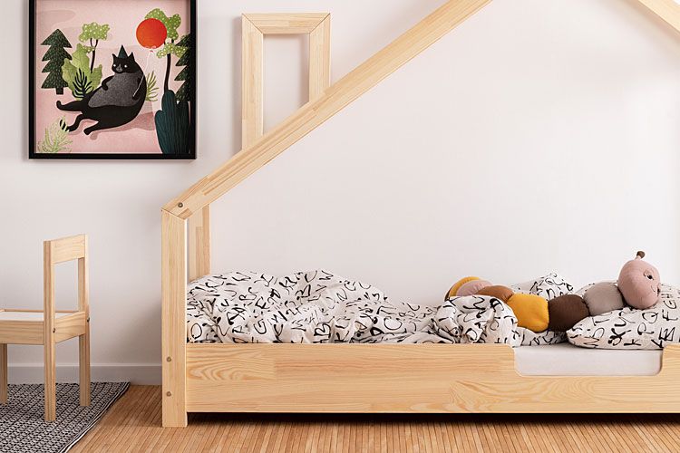 Drewniane łóżko dla dzieci domek Lumo 4X