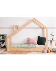 Drewniane łóżko dziecięce domek Lumo 5X - 23 rozmiary w sklepie Edinos.pl