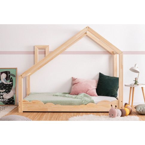 Zdjęcie produktu Drewniane łóżko dziecięce domek Lumo 5X - 23 rozmiary.