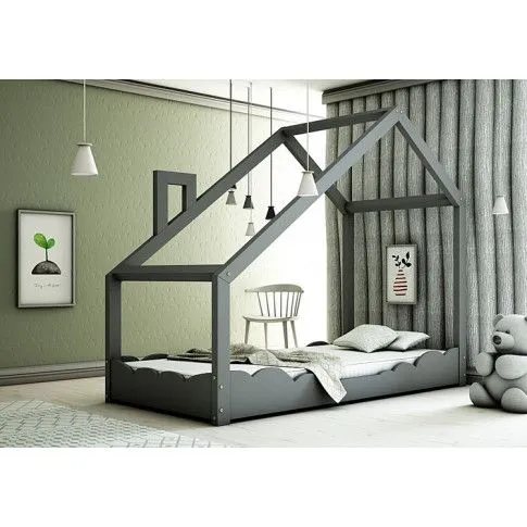 Zdjęcie Łóżko dziecięce domek Induro 5X szare | Edinos.pl