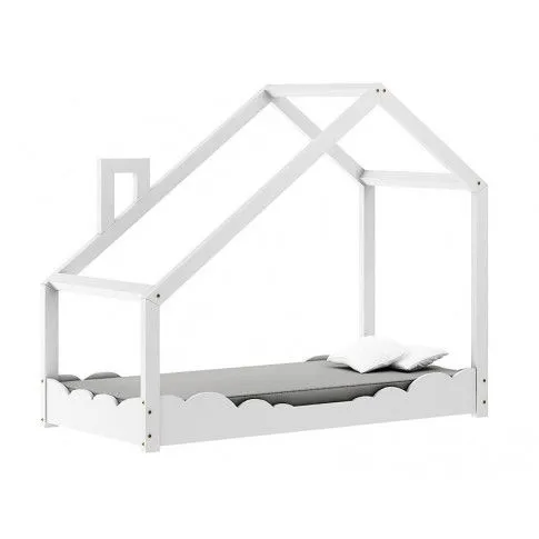 Fotografia Drewniane łóżko dziecięce domek Induro 5X - Białe z kategorii Łóżka typu domek