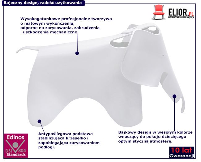 Dziecięce krzesło słoń Pawola