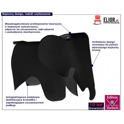 Zdjęcie designerskie krzesło dziecięce słoń Pawola | Edinos.pl